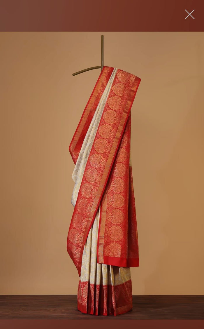 Chanderi Handwoven Handloom Pure Silk Saree 1