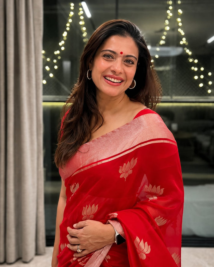 Chanderi Handwoven Handloom Pure Silk Saree
