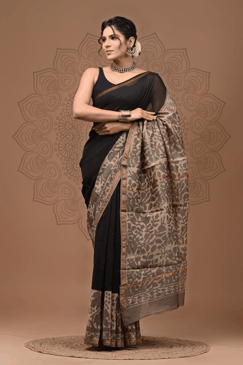 Chanderi Handwoven Handloom Pure Silk Saree 2