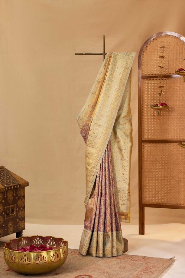Chanderi Handwoven Handloom Pure Silk Saree 1