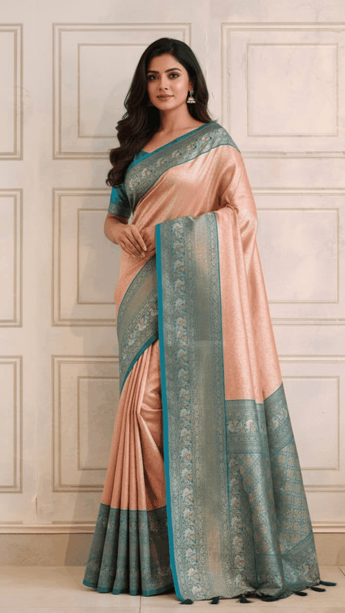 Chanderi Handwoven Handloom Pure Silk Saree